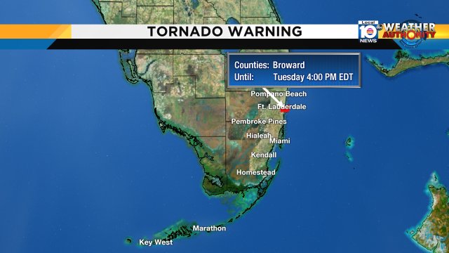 Local 10 WEATHER ALERT - Tornado Warning for the highlighted areas. For more info bit.ly/krCDQ?utm_medi… https://t.co/BvKT31Oe08
