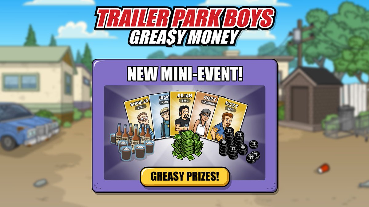 TPBGAME's tweet photo. If you haven't hopped in yet, the mini event is live! Keep in mind you must be at least season 13 to jump into the event! #TPBESG #TrailerParkBoys #MiniEvents https://t.co/EFM4dpM1Rr