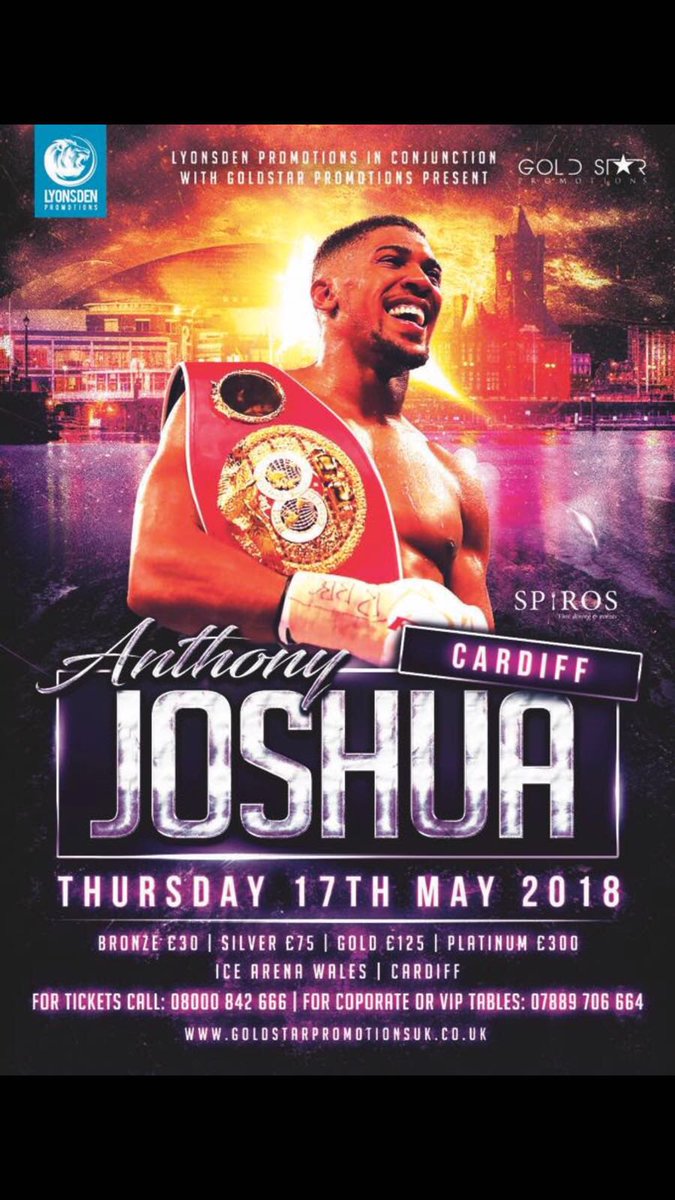 MorganStoddart's tweet photo. A big night coming to cardiff, hit up @LyonsDenPromo for any required info 👊🏻 https://t.co/NBS0zQqhmF