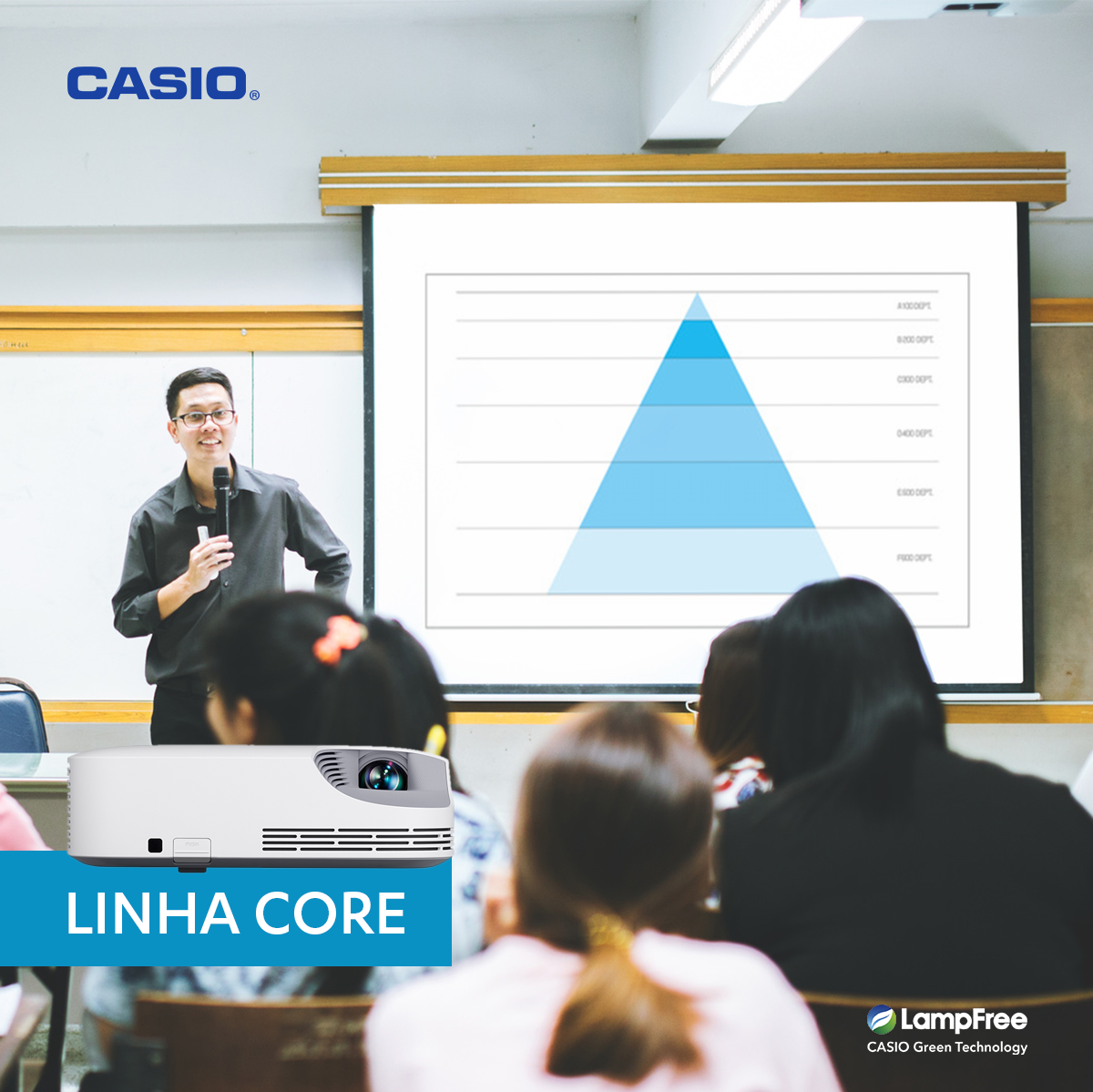 projetorescasio's tweet photo. Os projetores CASIO da linha Core se adequam às mais variadas necessidades, de salas de aula em escolas e universidades à salas de reunião de empresas de diferentes portes. #ProjetoresCasio #Tecnologia https://t.co/h226FmAieD