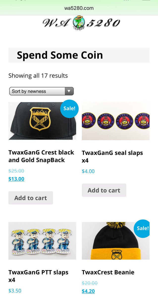 TWAXGanG's tweet photo. https://t.co/bUdASS1p6x
GetYour GanG🐢Gear
4/20 SaleS all month 
#TWAXGanG #WA5280 #TWAX https://t.co/t3GyhyD88z