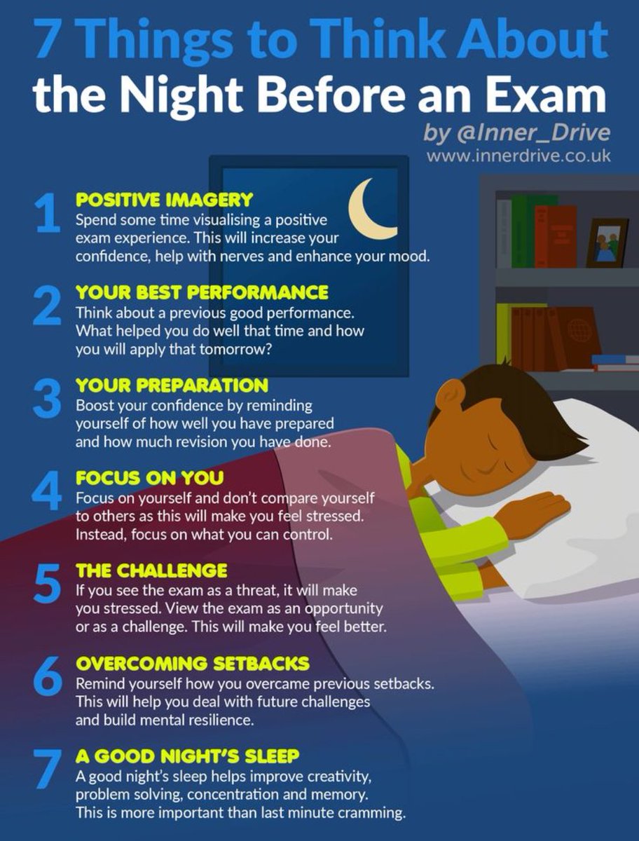 ThayaBoys's tweet photo. Exams are not easy (well I dont think they are). Do all you can to help yourself perform to your best ability ☄ 7 fab tips 👇 #nmcosce #osce #nursing #overseasnurses #mindfullness https://t.co/2Qm3rGUjv4