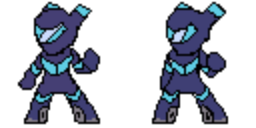 MaikoEnt's tweet photo. We've recently been working on the #InfinityRunner's bosses sprites. 
Here's one of them!
Can you guess what his gimmick is?
#Pixelart #Boss #IndieDev #AndroidGames #Sprite #IndieGames https://t.co/o29CmBO6Cr