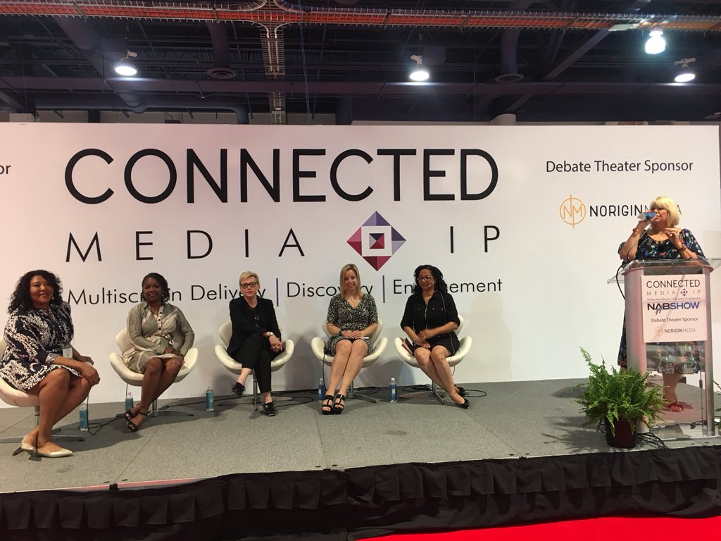 LiseCosimi's tweet photo. @nabtweets @NABShow @SVGEurope @infrontsports @HBS_Tweets . great panel about gender in broadcast worlwide. Great bunch of smart and inspiring women .
Thank you @gay_platform https://t.co/gWnqXcvtOo