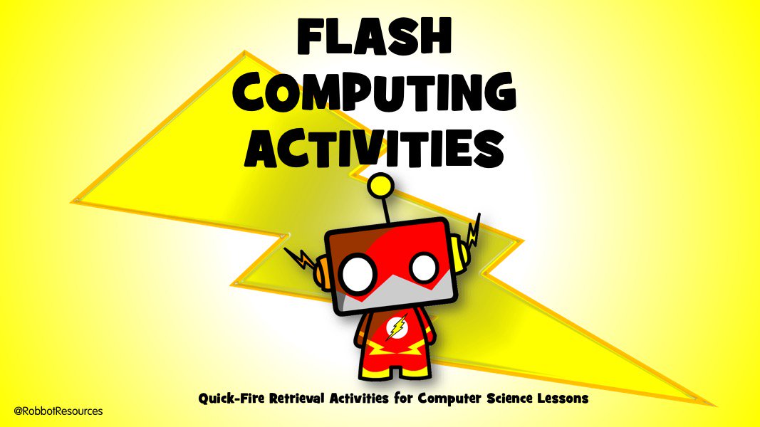 RobbotResources's tweet photo. Develop both #retrievalpractice and fundamental #computing skills through the use of my flash computing activity sheets! Includes solutions and explanations, ideal for exam preparation! https://t.co/zHtDXsLJ7f @TesResources @tes @Tes_Australia #RevisionTips #revision #edtech https://t.co/bbrWwiyr1o