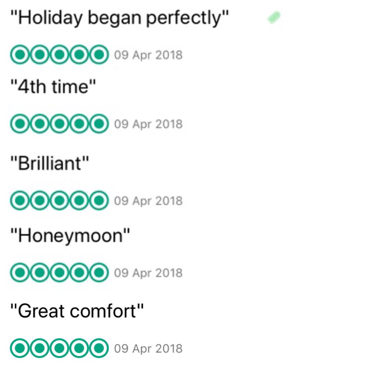 A whopping eight 5⭐️ reviews in one day!! 👏🏻💪🏻👌🏻🙌🏻 #TeamPint #PINT #AirXperts #TripAdvisor <a href="/ParikZalaWHR/">Parik Zala</a> <a href="/Lucie_herrig/">Lucie</a> <a href="/gary_villiers/">Gary De Villiers</a> <a href="/placemadebyyou/">A Place Made By You</a> @airportsmiles <a href="/LAhMostloved/">LAhMostloved</a>
