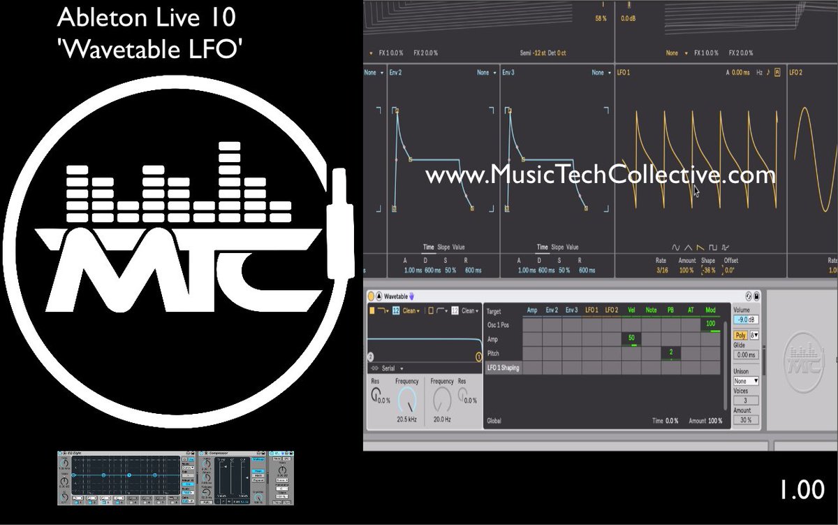 djrap's tweet photo. Hi! DJ Rap here with your Tuesday MTC Tip!
In this video, I discuss Ableton Live 10's Wavetable LFO Functions in under a minute.
https://t.co/7Vrjs8ZMDn
4 more Courses go to: https://t.co/kaoocc3D8A
#Ableton10 #AbletonCourse #MeetYourMentorDJRap #HowToGetStartedInTheIndustry https://t.co/Kggf6BtsNA