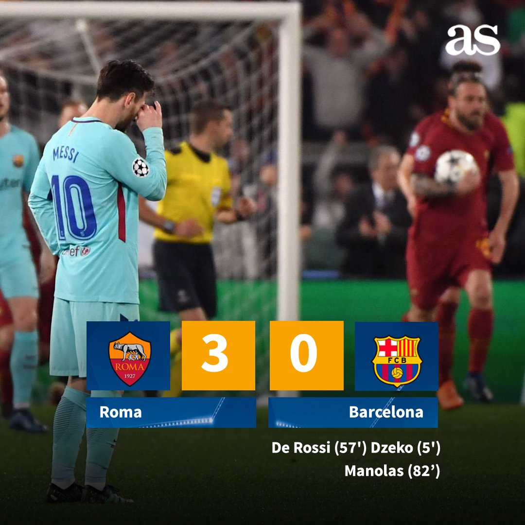 diarioas's tweet photo. 🚨 ¡Naufragio del Barça en la ciudad eterna! 🚨
 https://t.co/0GOnvE0qXS https://t.co/5xlwOO0qpR