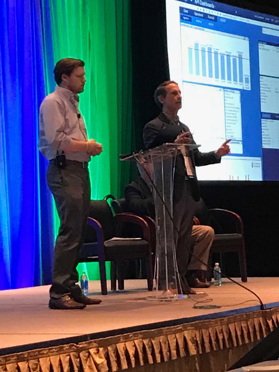 DaveKishler's tweet photo. .@PetrizzoTom discusses how @NetsmartTech #KPI dashboards help @TriCountyMHS track clinical and operational data to improve client care and meet #CCBHC reporting requirements #CONN18 #ntst https://t.co/QKSTPo6iLW