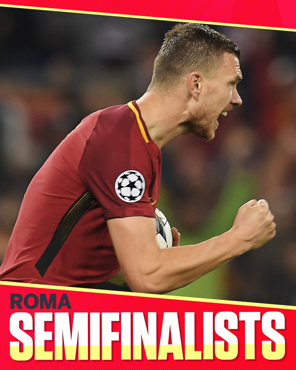 ESPNFC's tweet photo. INCREDIBLE!

Roma shock Barcelona to reach the semifinals! They are the third team to advance after losing by 3+ goals in the first leg! https://t.co/Cxq0cP2oRT