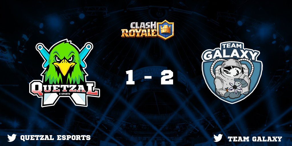 Excelente partido 
Bien merecida la victoria de <a href="/Galaxy_TeamCR/">Galaxy Team🌟</a> 
Pero seguiremos entrenando y para la proxima nosotros <a href="/QuetzalEsports/">Quetzal eSports🐦🏆🥇</a> ganaremos 😎
#ClashRoyale 
#Guatemala