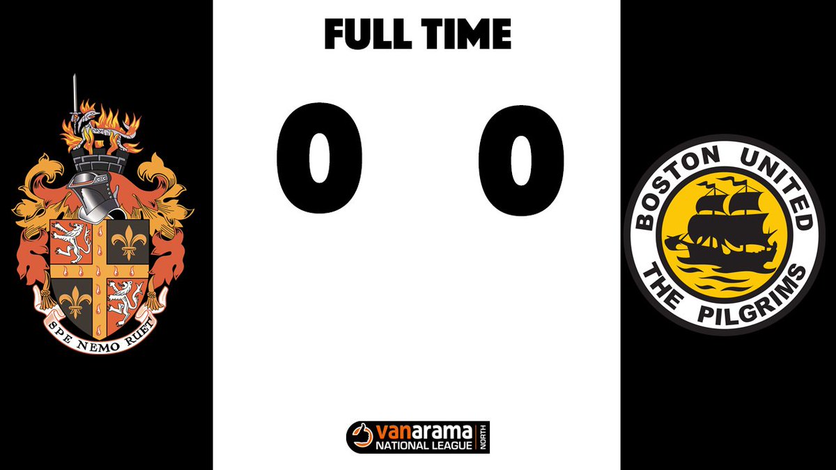 SpennymoorTown's tweet photo. FULL TIME | Moors 0-0 @bostonunited 

The spoils are shared at The CNG Stadium as it ends goalless. In the end, a good point for Jason Ainsley's side. https://t.co/MylnumqTlw