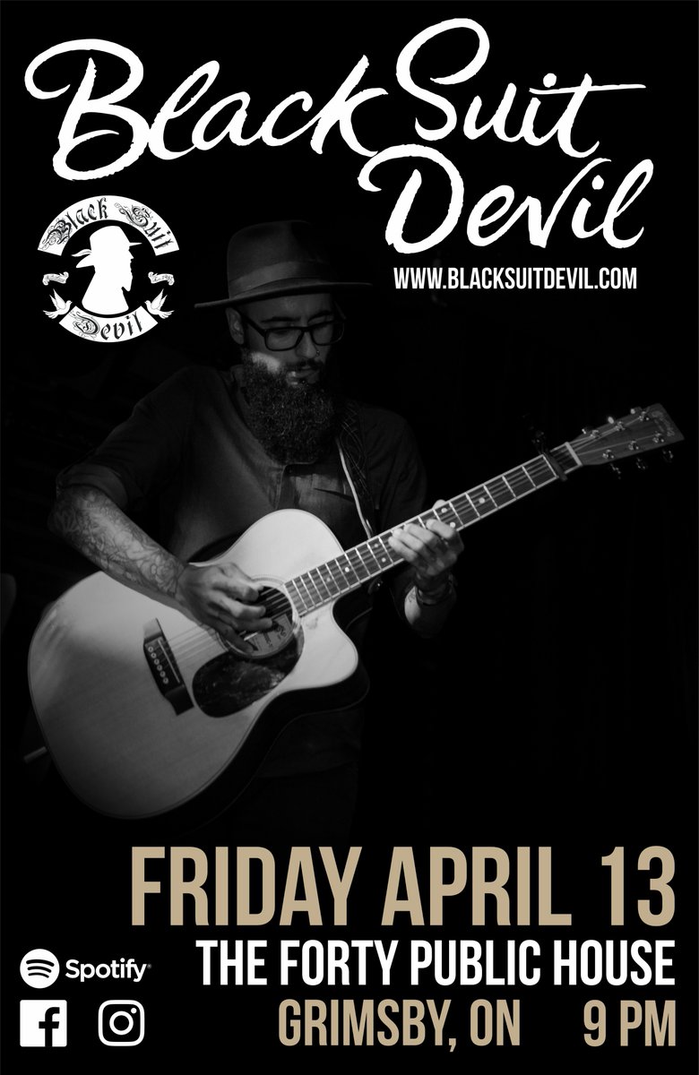 This Friday April 13  at The Forty Pub in Grimsby <a href="/WeAreTheForty/">TheFortyPub</a> Show starts at 9