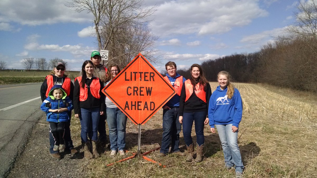 Living to serve our community and environment here at Selinsgrove with our Adopt A Highway clean up today! #psuaged18