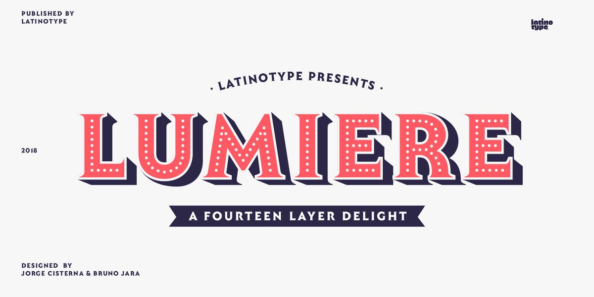Ahoidev's tweet photo. @Fontspring: New Fabulous #Fonts With A Modern & Retro Design https://t.co/b8SoEzMUns @Latinotype #MadeType #Fontfabric #Latinotype #Stawix https://t.co/E5OywImRqH