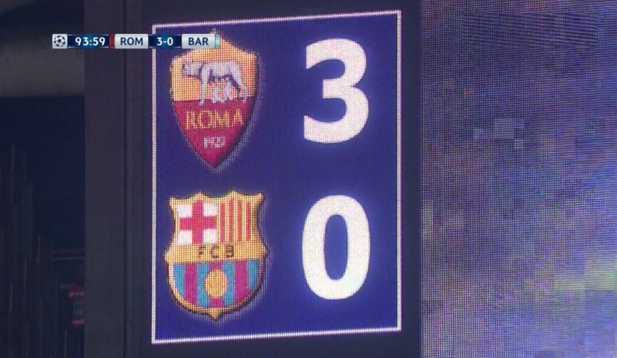 bertalele's tweet image. Dopo la partita Italia vs Francia, mondiali 2006, stasera ho visto la partita più bella della mia vita #RomaBarcellona - GRAZIE #ROMA