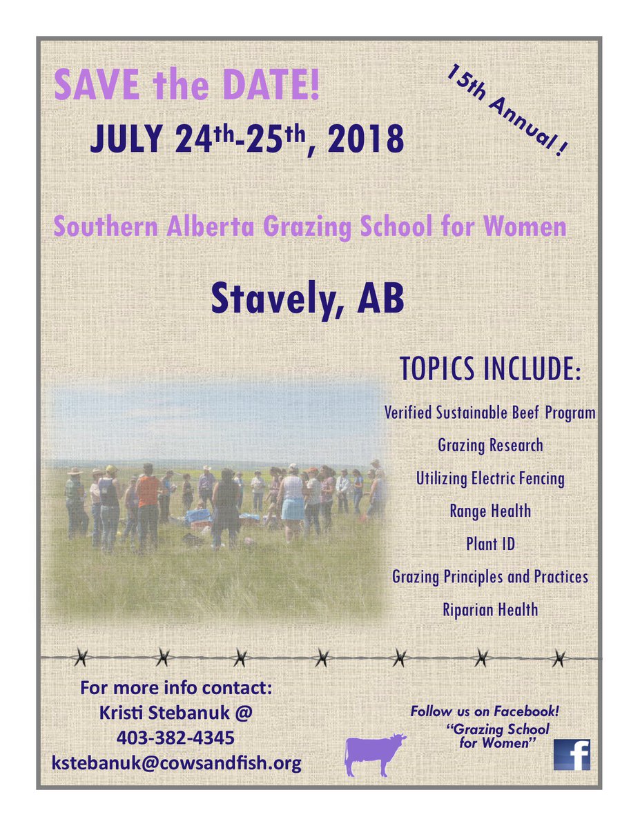 2018 Southern Alberta Grazing School for Women