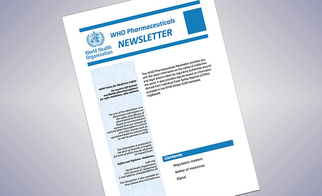 UMCGlobalSafety's tweet image. Have you read the latest @WHO Pharmaceuticals Newsletter? It's packed with regulatory news and signal information, plus recommendations from the 40th Annual Meeting of National #Pharmacovigilance Centres: ow.ly/8nLA30iLfsl #DrugSafety
