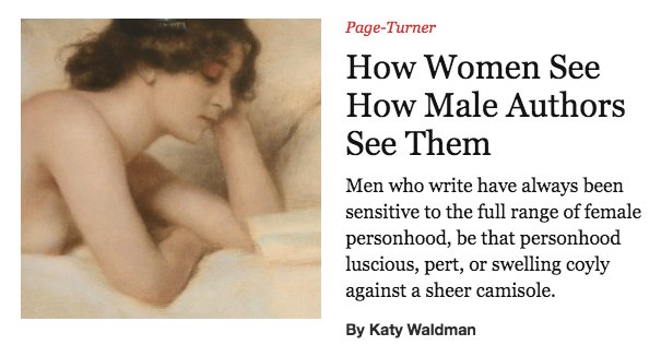 winningwriters's tweet photo. How Women See How Male Authors See Them | https://t.co/hFKN6UZEwS by @xwaldie via @NewYorker https://t.co/g2k3nCoTth