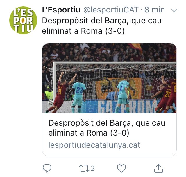 Prometem no haver-nos posat d’acord amb el #FCB per acomiadar-nos simultàniament...