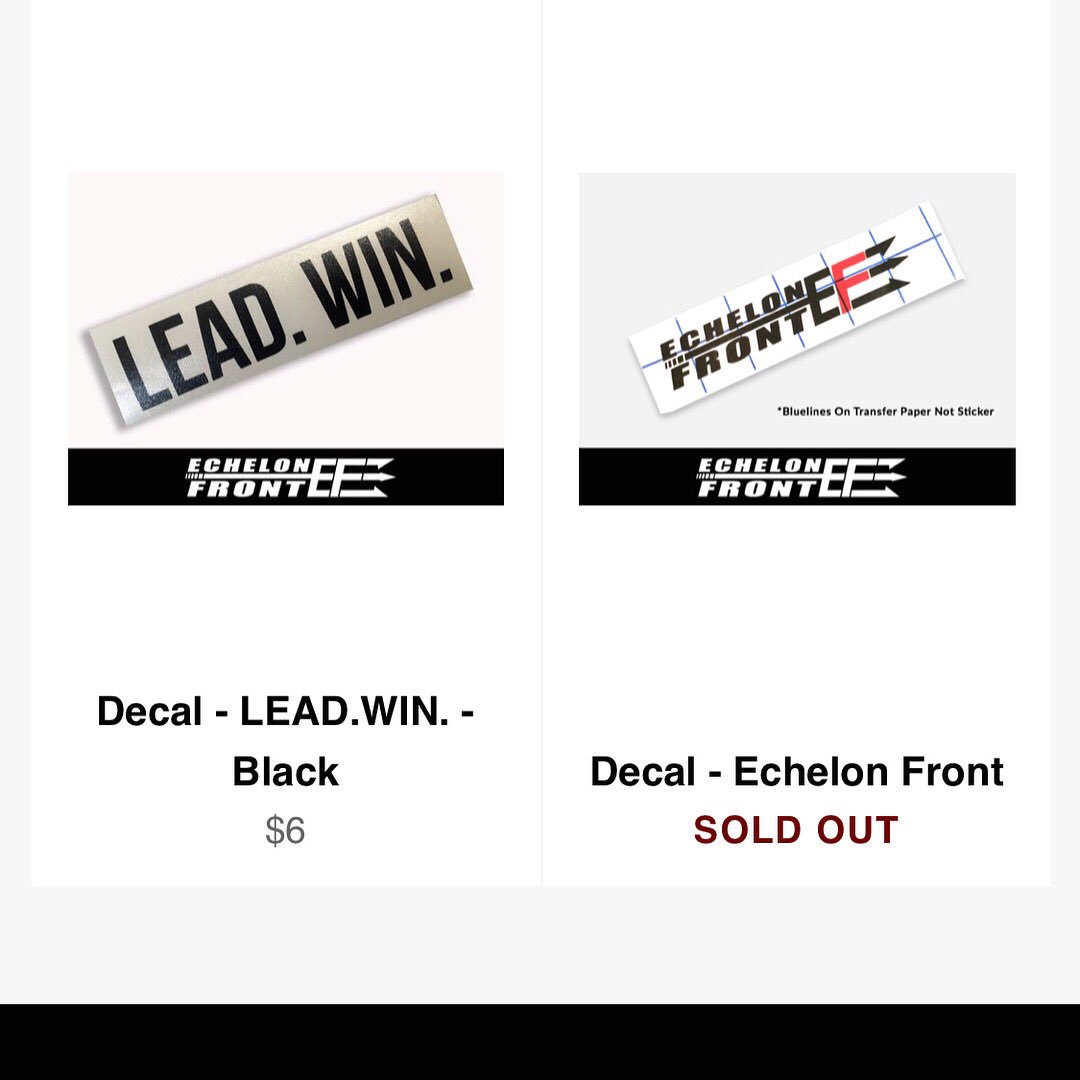 largenj_jesse's tweet photo. Very cool seeing my decals being sold at their prospective websites! Get Some Guys! @jockowillink @echocharles @echelonfront links are in the comments below! Go grab 50 of them!!! #DisciplineEqualsFreedom #DefaultAggressive #LeadWin #ExtremeOwnership #JockoStore #JockoPodcast https://t.co/JdDBO7XCFg