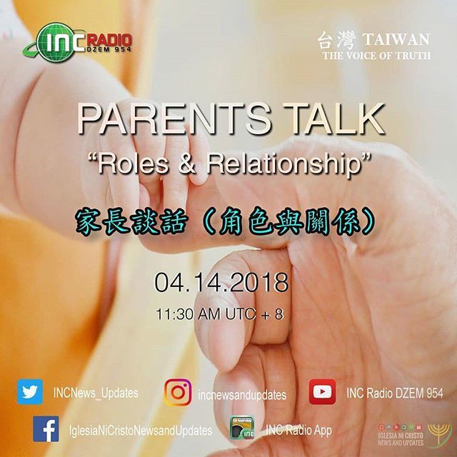 INCNews_Updates's tweet photo. Becoming a parent can be one of the most challenging tasks, and yet, it brings joy and happiness. Tune in to INC RADIO TAIWAN this Saturday, 14th day of April, 2018, from 11:30 AM - 12:45 PM, for another interesting discussion on what  a child means to e… https://t.co/TddTRL5uwm https://t.co/js4tNhidI7