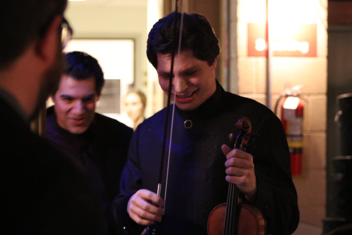Augustin Hadelich after a divine performance of the #Bernstein Serenade. 🎼🎻🎶

#SHIFTmusic #FWinDC #fwso