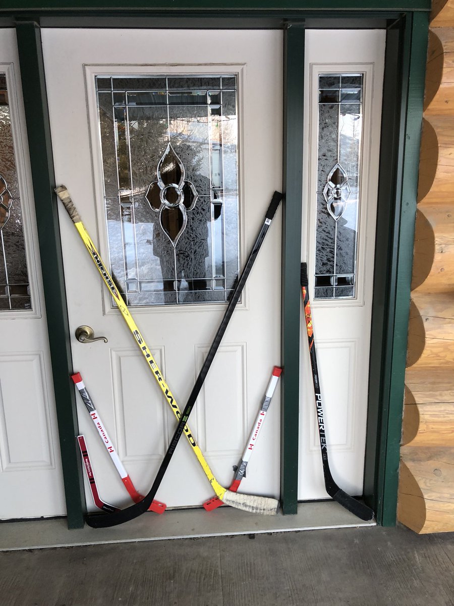 MccreaAm's tweet photo. Tyson put sticks out for the Humbolt Broncos and Glenn #humboltstrong #sticksoutfortheboys #SticksOutForHumboldt https://t.co/VMIJHZ5FWh