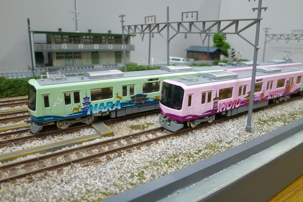 近鉄3220系（KYOTO-NARAラッピング）、せっかくなので試作品ボディを