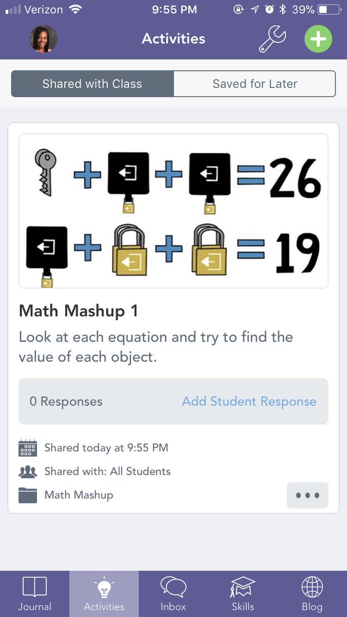 heyitsdunston's tweet image. Guess who’s using @Seesaw tomorrow as an “early finisher” assignment?! 🙋🏽‍♀️ #firsttimeuser #mathmashup #seesaw #marhROCKS