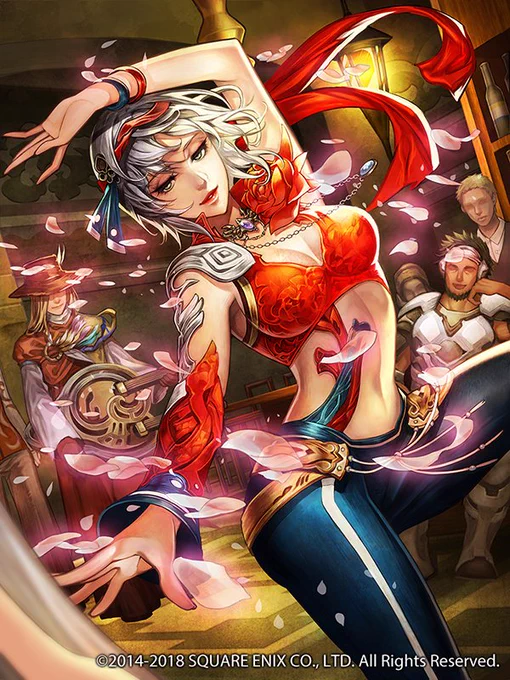 スクウェア・エニックス様「インペリアルサガ」にてシフ(バレンタインver.)とバーバラを描かせていただきました。よろしくお願いします～٩( 'ω' )و
https://t.co/9CU52X0EPD
#インサガ 