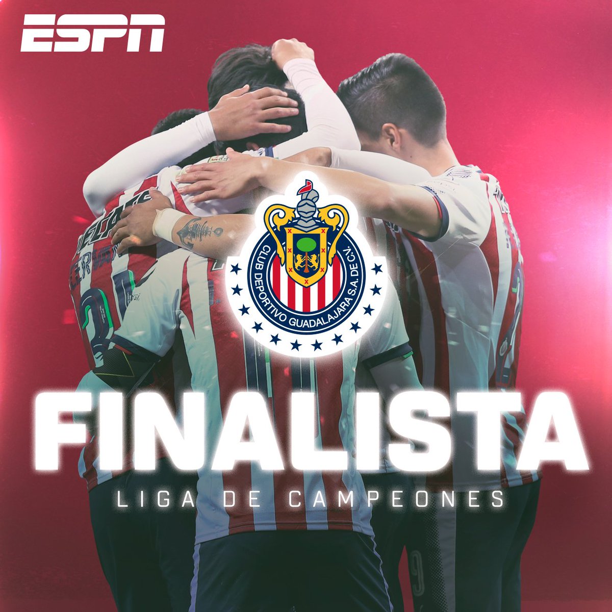 ESPNmx's tweet photo. ¡@Chivas a la Final! 🙌🐐

El Rebaño vence a @NewYorkRedBulls y es el primer finalista de la Concacaf Liga de Campeones 🏆

👉 https://t.co/eZ1c7hW3h0 https://t.co/dgDRtX0Ypd