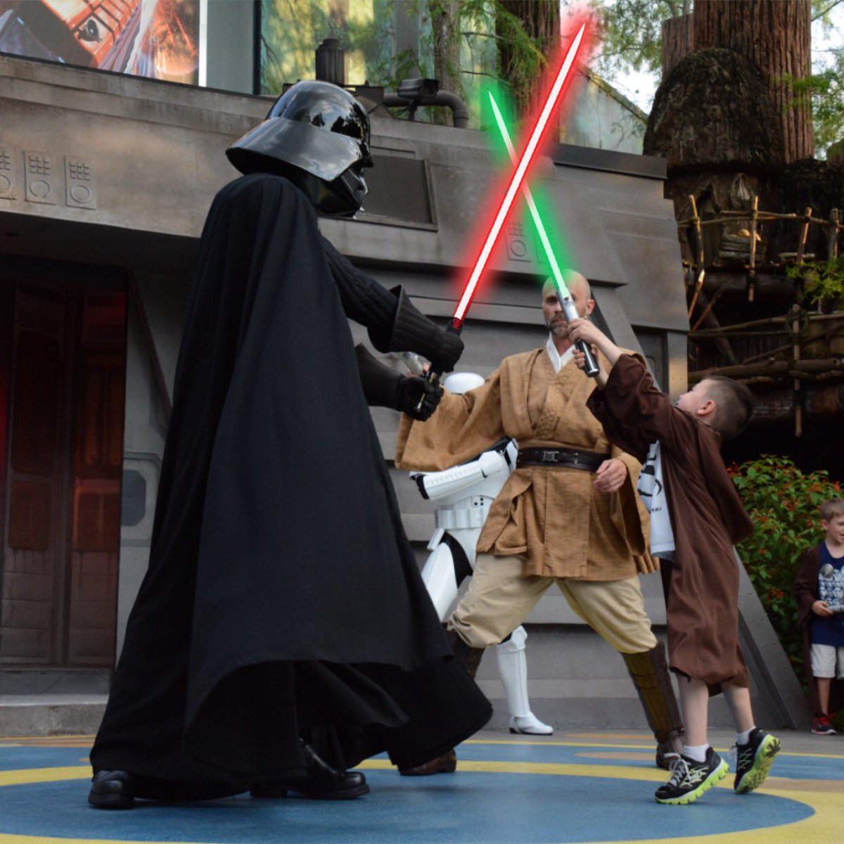 sabre_this's tweet photo. Add lightsaber effects to any image! Download our app and help us reach our $1,000 donation goal for #SickKidsHospital; help us #makeadifference. #SabreTHIS #cosplay #givingtuesday #DarthVader #JediKnight #MadeInCanada #DisneyWorld #JediTrainingAcademy https://t.co/ovHy4Jhlhz https://t.co/ZwbaBHn53J