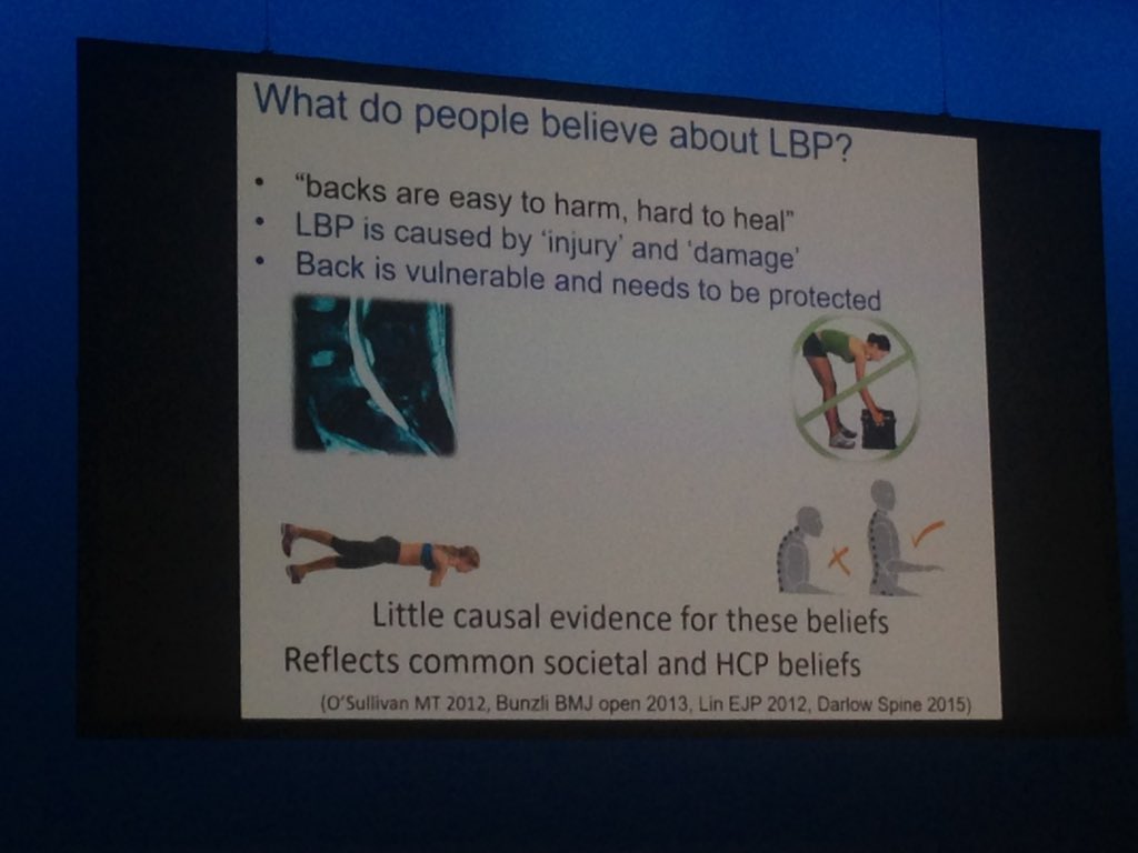 Let's think differently back pain: disability is not inevitable! @PeteOSullivanPT #anzpain18