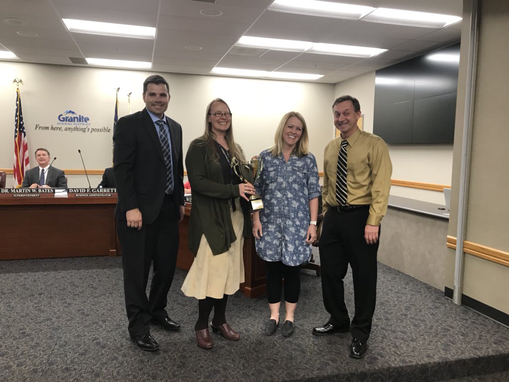 Catching up from some earlier recognitions. Congrats to <a href="/CyprusHS/">CyprusHS</a> <a href="/GraniteParkJHS/">Granite Park Junior High School</a> and <a href="/BennionJHS/">Bennion Junior High</a> for having the highest MGP. This means they have the best instruction in the district #greatteachers