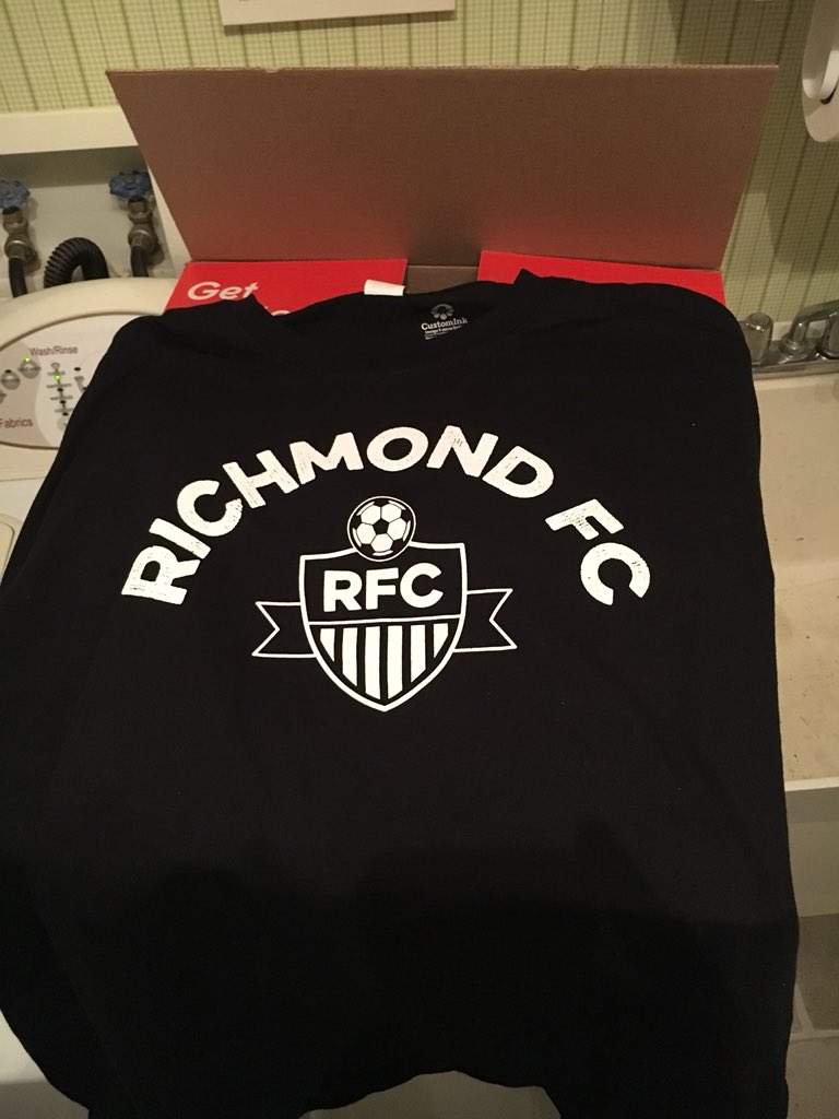 RichmondFC1's tweet photo. Richmond FC shirts are in!! If ordered, contact a player to get yours. Must have $10 payment to receive. #OWGRFC https://t.co/YZroSkrXai
