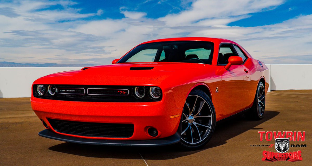 The #Dodge Scat Pack was introduced in 1968 with the #Charger R/T, Coronet R/T, Dart GTS, and Super Bee. In order for a car to enter the Scat Pack it had to be capable of running the quarter mile in the 14s. Take home this R/T Scat Pack #Challenger today from #TowbinDodge #485hp