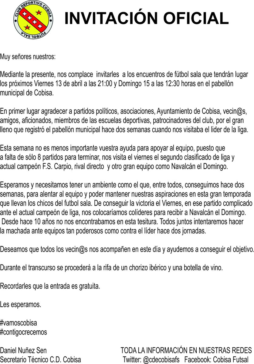 Cobisa Futsal tweet media
