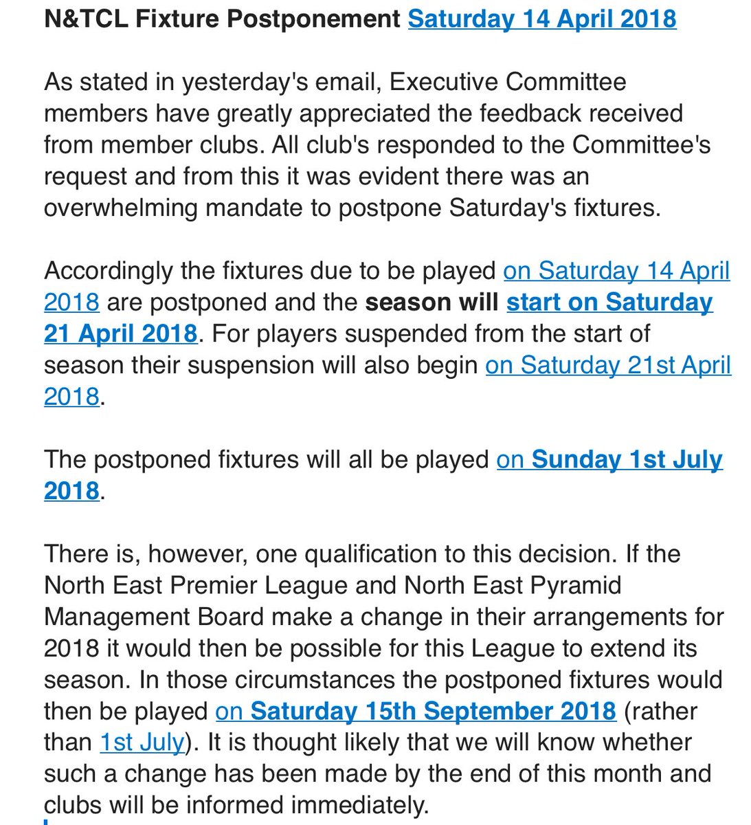 Please see the full official statement.