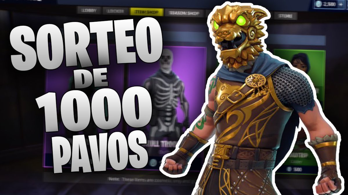 ViceCityES_'s tweet photo. 🎁#SORTEO 1000 PaVos Para Fortnite🎁

▫ REQUISITOS :
➡ DAR RT🔁 &amp; FAV❤
➡ Seguir a @FortniteEspRT @PatoAltss &amp; @TorneoFortnite_
➡ Mencionar 1 Amigo 👬

Termina a los 100 RT's https://t.co/qzEwt3CtWW