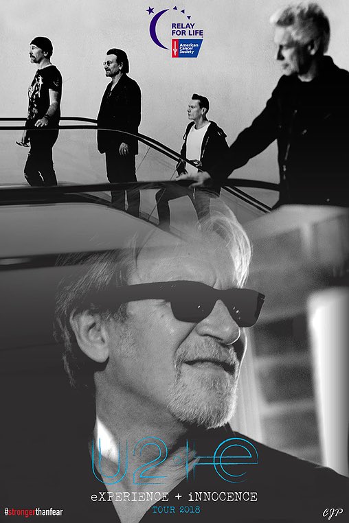 stfcampaign's tweet photo. Terry Lawless (of the infamous "Terry World"), U2's long-time keyboardist, is offering the chance for fans to win 2 premium tickets to any @U2 show, anywhere in the world. For more information and to donate go to:

https://t.co/fowsCcreom

#u2 #cancer #RelayForLife https://t.co/6DWRgC2Ztd