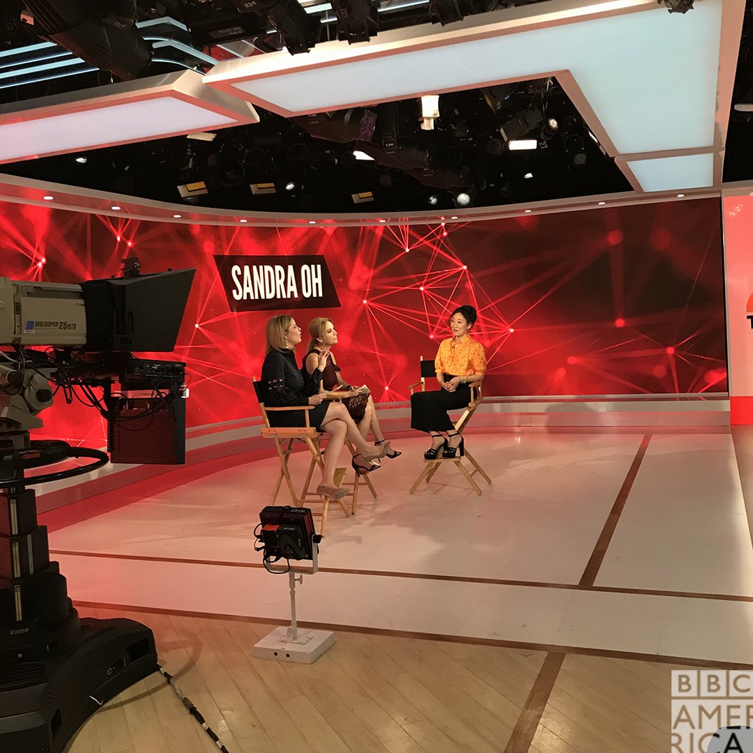 KillingEve's tweet photo. 📸 We're following @IamSandraOh and @ComerJodie everywhere. #KillingEve https://t.co/IfkGt138mB