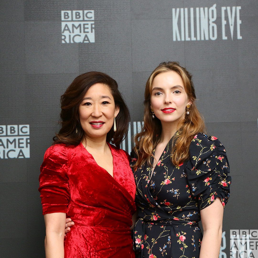 KillingEve's tweet photo. 📸 We're following @IamSandraOh and @ComerJodie everywhere. #KillingEve https://t.co/IfkGt138mB