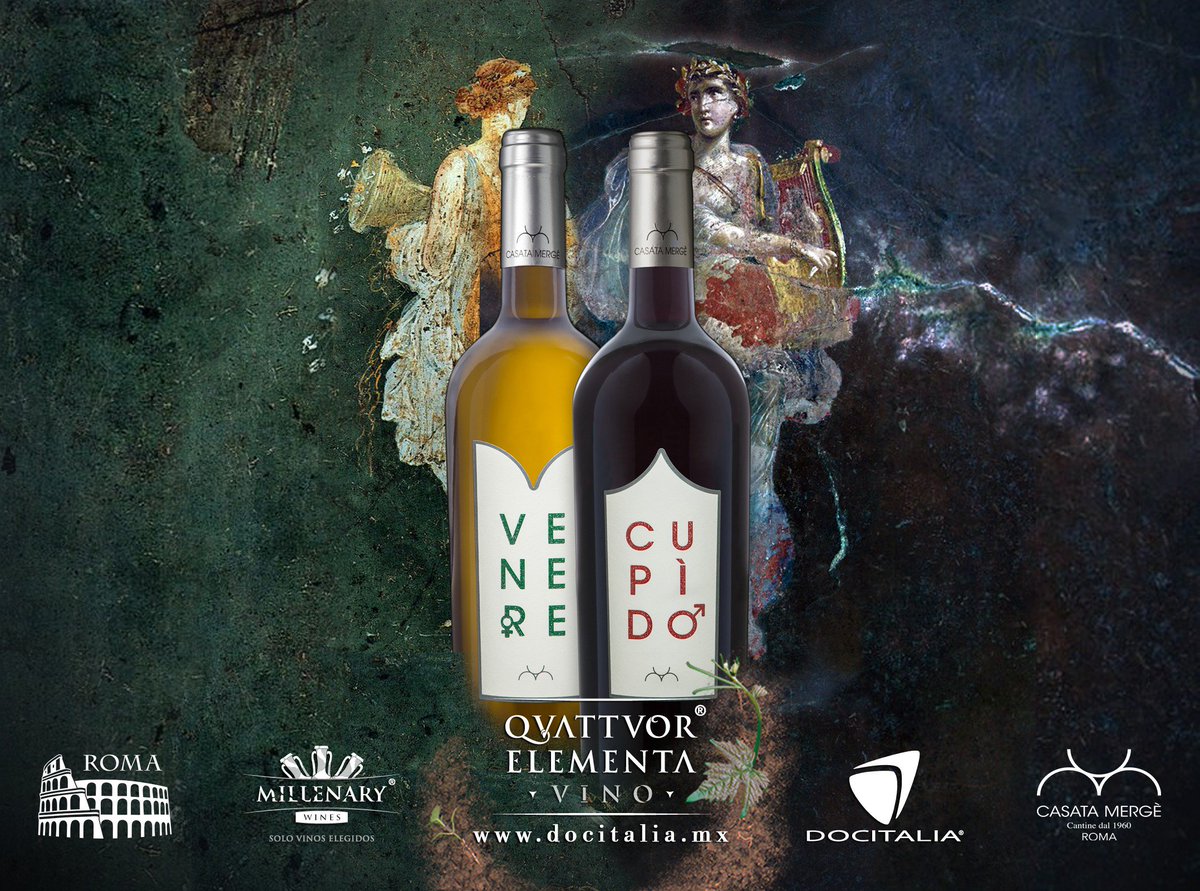 DOCITALIASAdeCV's tweet photo. Forza #Roma!! Y desde la Magica Roma en #Docitalia les presentamos nuestra nueva linea de #vino AmoreDiVino😍🍷#CasataMergé Saludos & Salute hoy con nuestros romanos dioses del #amor #Cupido y #Venere 🥂🤩 https://t.co/r9idZkaLhj