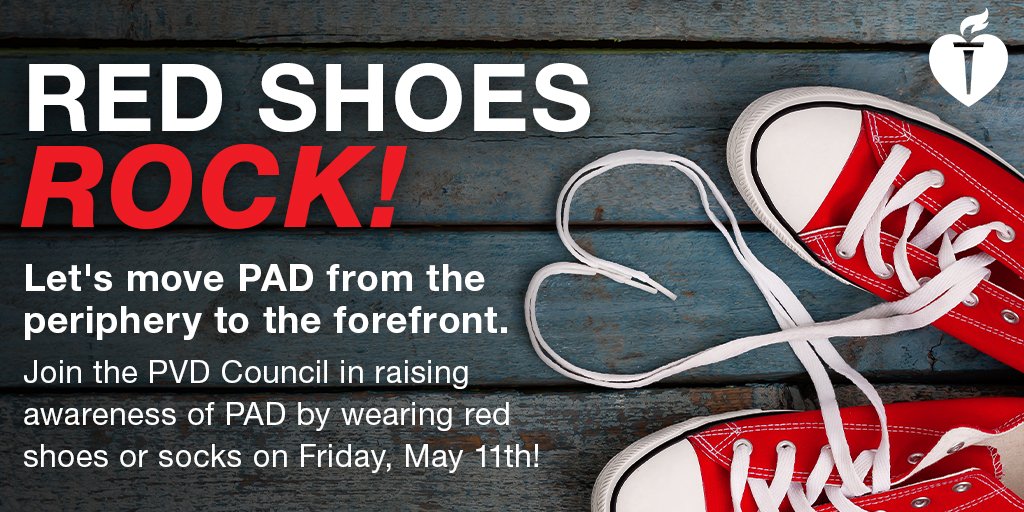 Remember to pack #redshoes or #redsocks for #VascularDiscovery18! Pls RT! <a href="/AHAScience/">AHA Science</a> <a href="/ATVBCouncil/">ATVB Council</a> <a href="/GenPrecisionMed/">AHA Council on Genomic and Precision Medicine</a> <a href="/atvbahajournals/">ATVB: An AHA Journal</a> <a href="/Circ_Gen/">Circulation: Genomic and Precision Medicine</a> <a href="/isth/">ISTH</a> @VeinForum <a href="/MaryCushmanMD/">Mary Cushman 🫀🧠🩸</a> <a href="/JoshuaBeckmanMD/">Josh Beckman</a> <a href="/GBarnesMD/">Geoff Barnes</a> <a href="/American_Heart/">American Heart Association</a> @beardbride <a href="/NaomiHamburg/">Naomi Hamburg</a> <a href="/EstherSHKimMD/">Esther Kim</a> <a href="/u_campia/">Umberto Campia</a> <a href="/IowaMSTP/">Former Iowa MSTP Director</a>