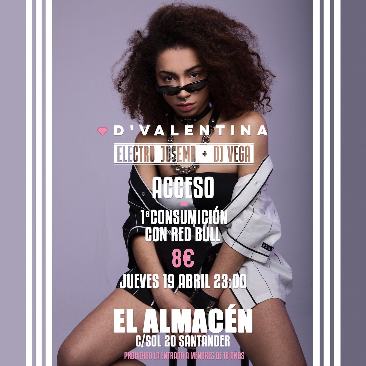 <a href="/dvalentinamusic/">D' VALENTINA</a> jueves 19 de abril en #ElAlmacen #Trap del bueno desde las 23h.