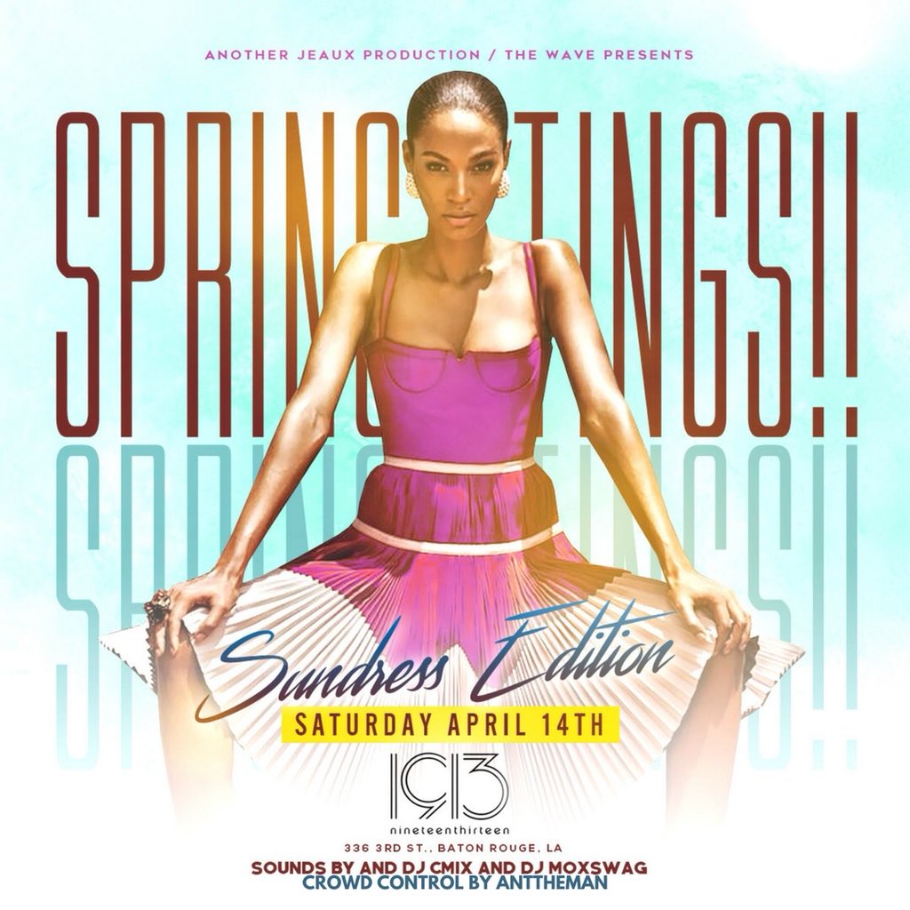JeauxP4E's tweet photo. This Weekโs Festivities #GetActive
#GuestList Invite Only Rooftop Party This Thursday Downtown w/ @BigLondon_ @DWheeler_44 & @MOxSWAG
#RepYourFlag This Friday On The Parade Grounds W/ Me & @IAmDjRBD ๐ฅ
#SpringTings This Saturday At 1913 W/ Me, @MOxSWAG and @DjCmix_ https://t.co/h0VqHN78rz