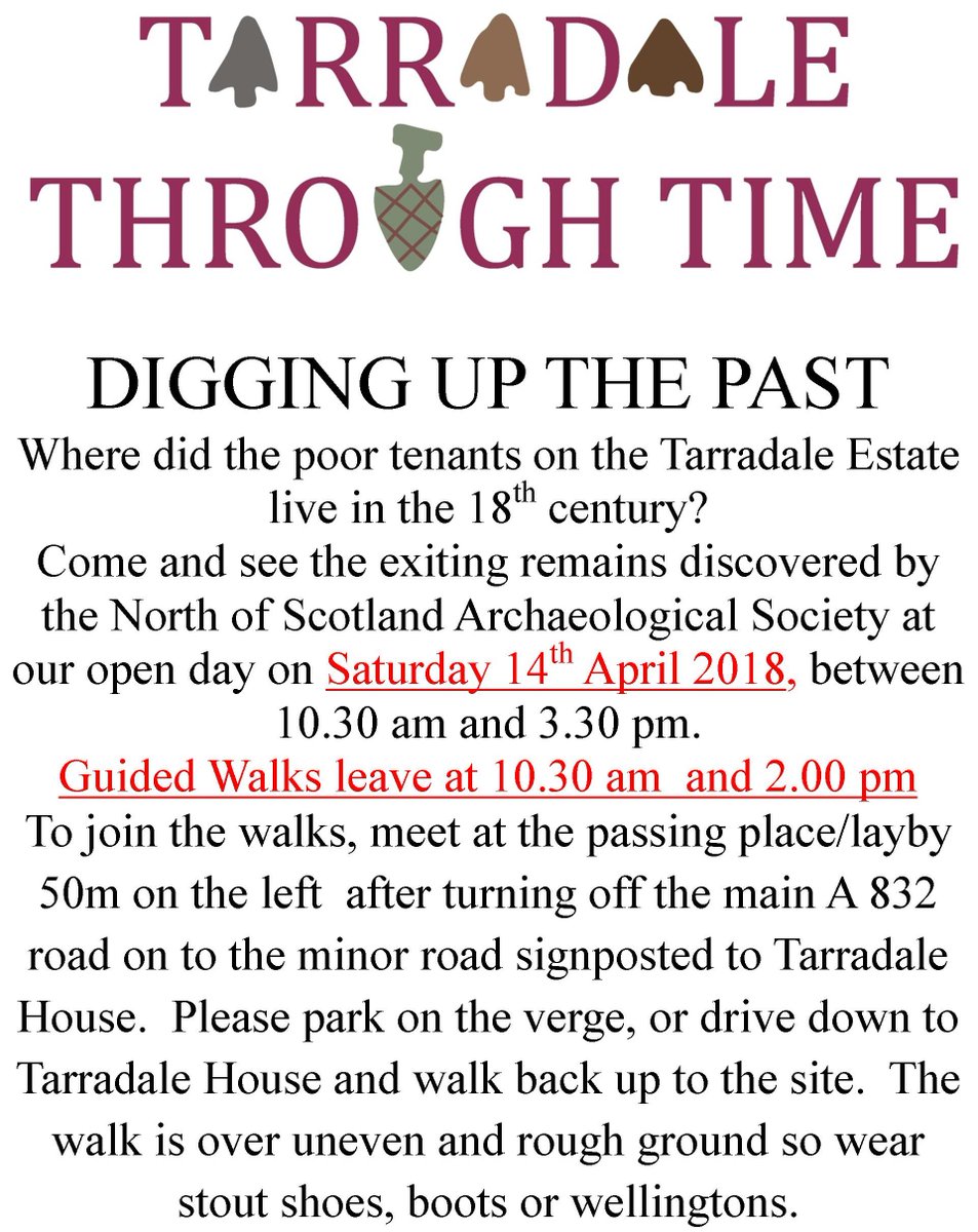 Poster for this Saturday's Open Day at #tarradalethroughtime. See you there? tarradalethroughtime.co.uk/calendar.asp?i…