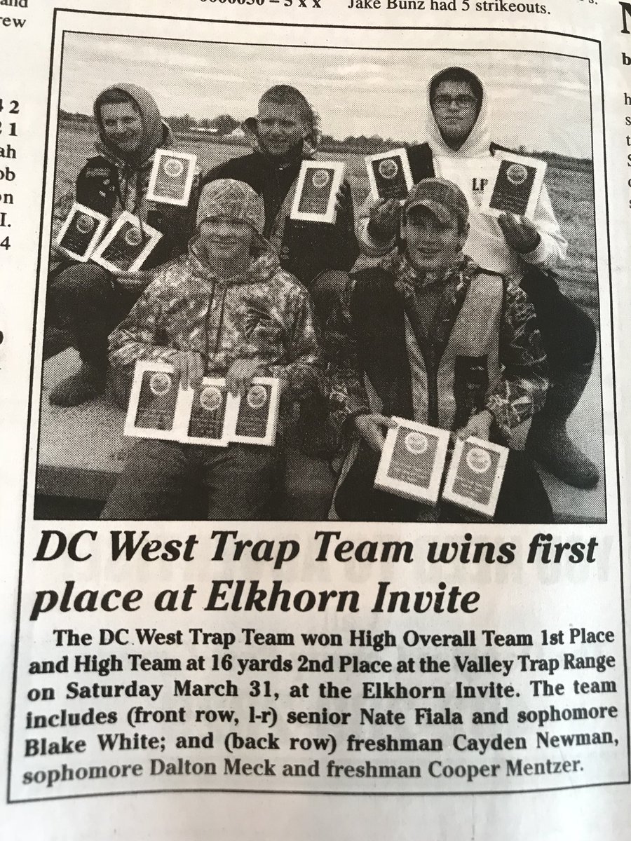 dcwtrap's tweet image. DC WEST WINS FIRST PLACE at Elkhorn Invite 🥇