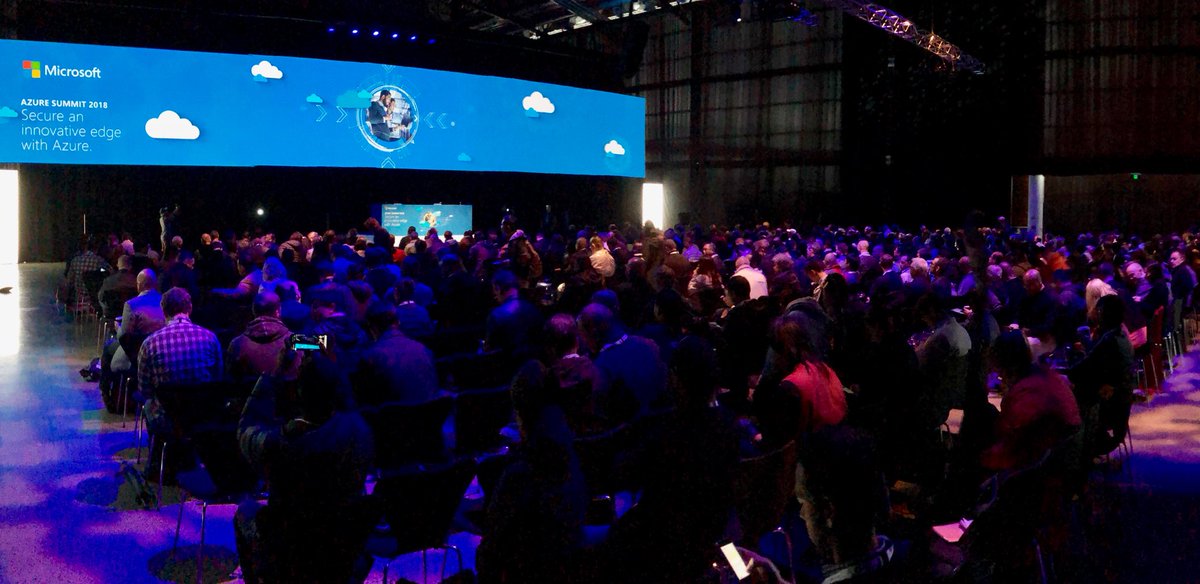 nzregs's tweet photo. Big crowd here for the #azuresummit2018 in Auckland! Real clouds ☁️, rain 🌧, wind 💨, didn't stop this cloud event 😁 https://t.co/heZu59pVUs